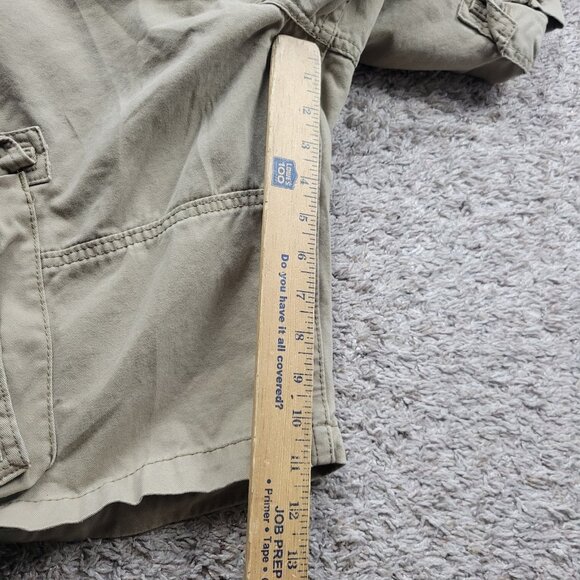 Signature by Levi Cargo Shorts Mens 34 Beige Multi Pocket Khak Utility - Picture 5 of 7